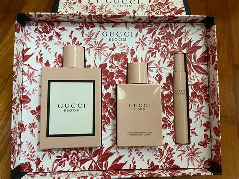 gucci bloom perfume lotion|gucci bloom gift set.